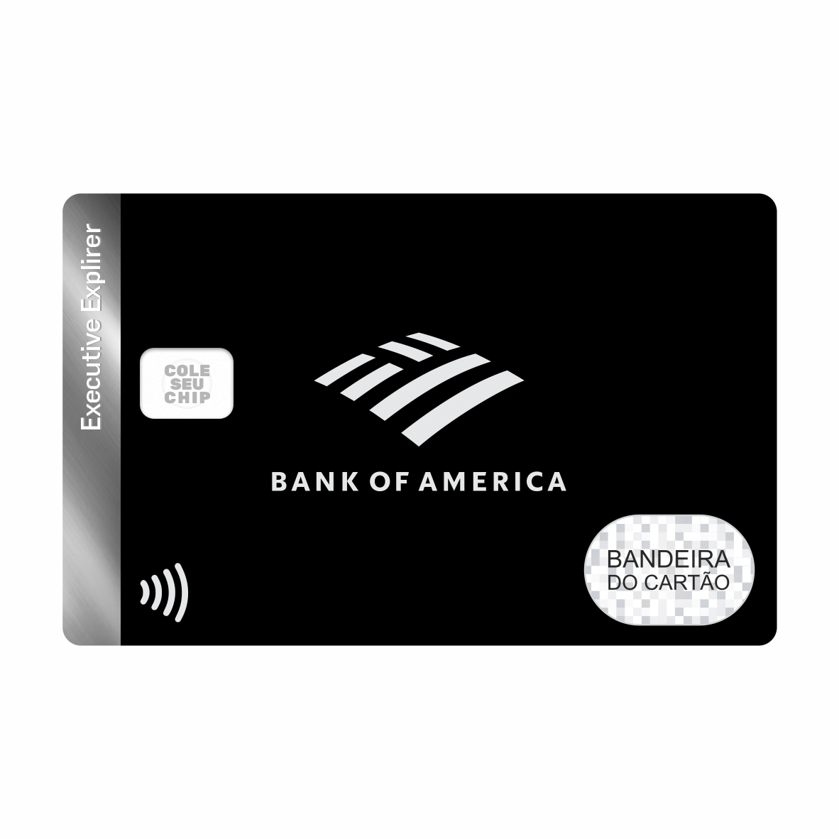 METACARD - Cartão De Plástico Com Impressão Digital UV - Bank Of America METACARD - Cartão De Plástico Com Impressão Digital UV - Bank Of America